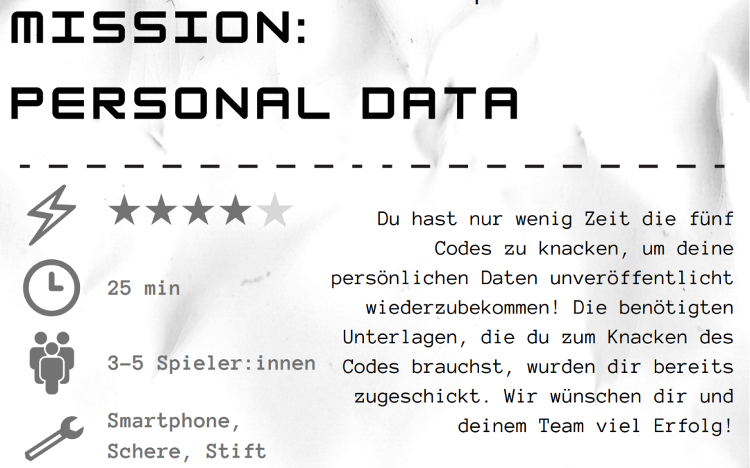Escape Team: Personal Data
